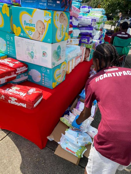 11-year-old donates over 22,000 diapers to single moms through